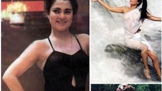 Hot Mandakini in Black Bikini I Tezaab Movie Scene